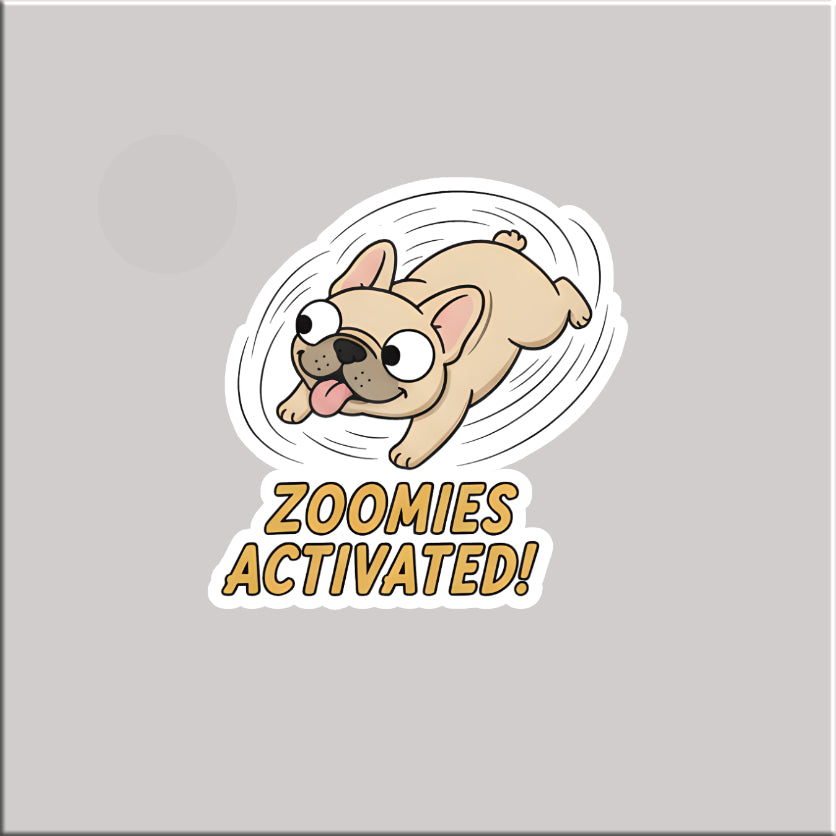 Zoomie Frenchie Sticker