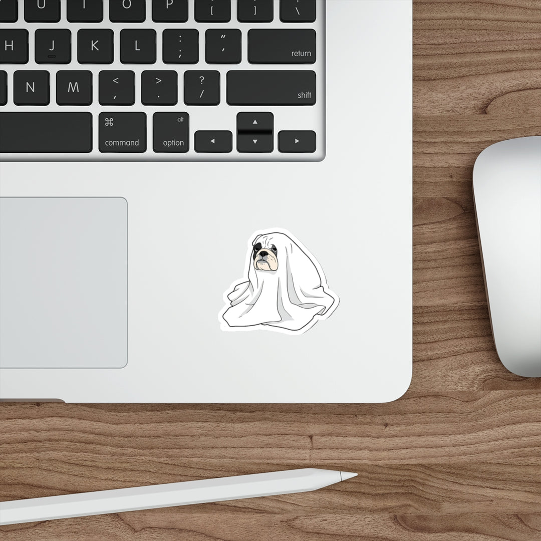 Bulldog ghost sticker