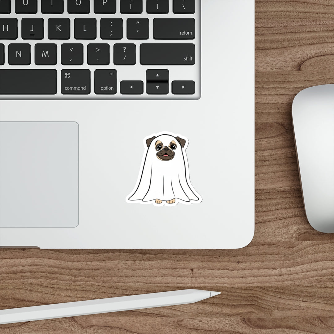 Pug ghost Sticker