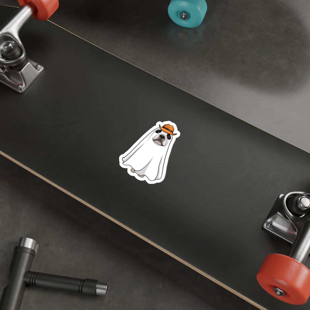 Boston terrier ghost Sticker