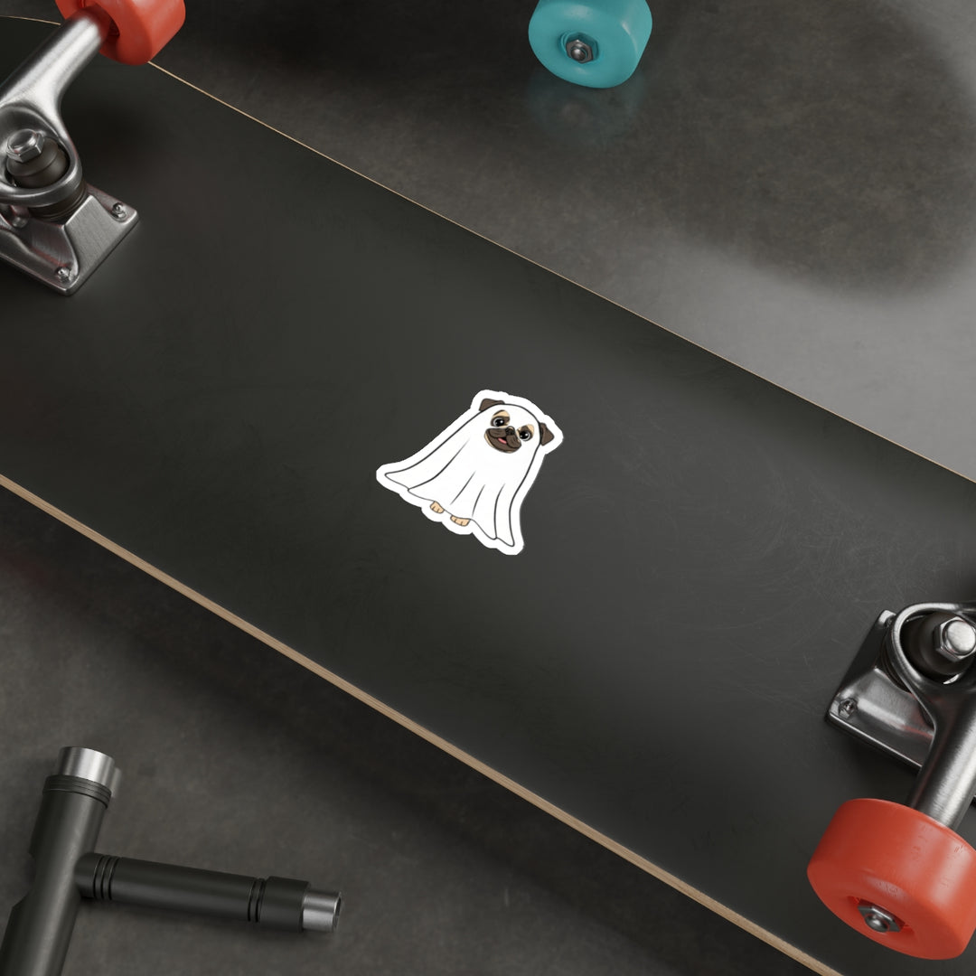 Pug ghost Sticker